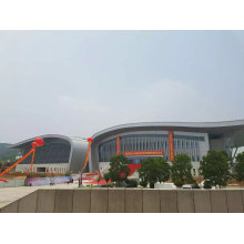 Q345b Light Curved Steel Truss Roofing System Design